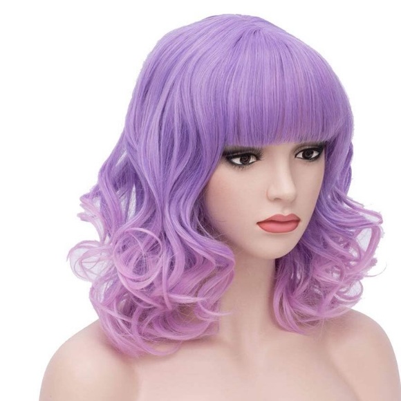 ?ILLIANA  14” PURPLEISH  BANG Wig *NWT*?